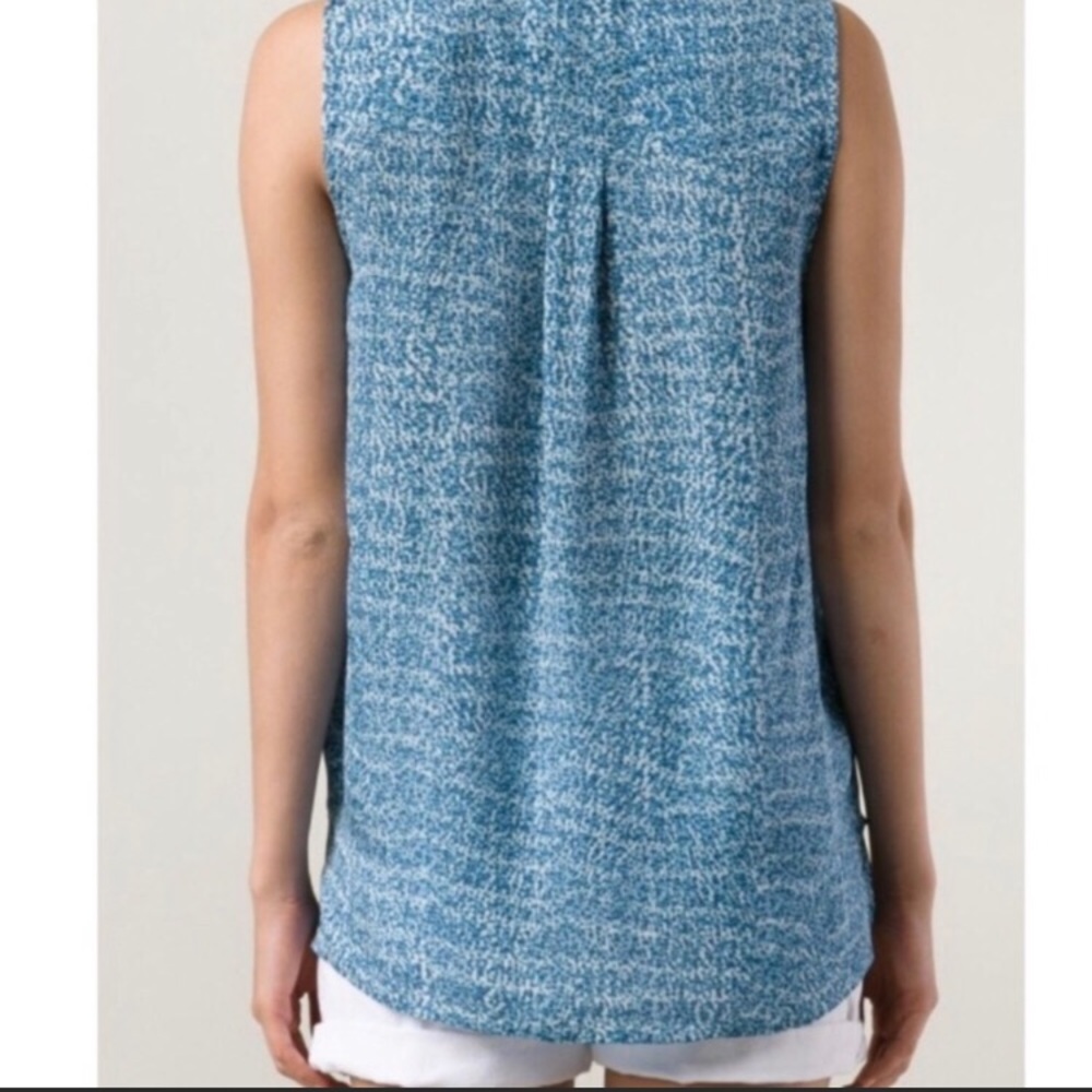 {VINCE} Sleeveless Silk Blouse - Picture 2 of 7